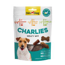 Gardums suņiem : Gimdog CHARLIES Meaty Mix Beef Chicken Lamb 70gr