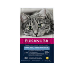 Корм для кошек - Eukanuba CAT Adult STERILISED / WEIGHT CONTROL Chicken 10KG