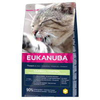 Sausā barība kaķiem - Eukanuba CAT Adult HAIRBALL CONTROL Chicken 10KG