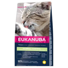 Корм для кошек - Eukanuba CAT Adult HAIRBALL CONTROL Chicken 10KG