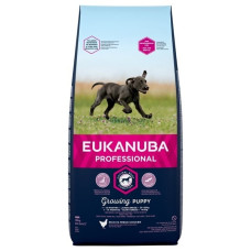 Sausa barība kucēniem - Eukanuba Puppy Large Breed Chicken, 18 kg