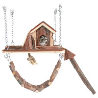 Rotaļu laukums grauzējiem : Trixie Natural Living Janne playground/rotaļlaukums, 26x22 cm