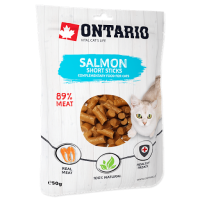 Gardumi kaķiem : Ontario Cat Salmon Short Sticks 50g.