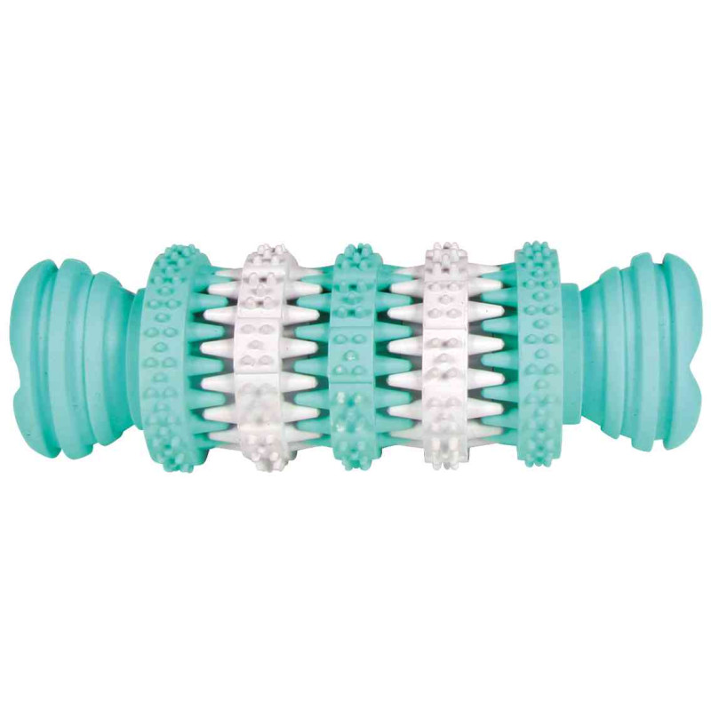 Rotaļlieta suņiem : Trixie Denta Fun bone, mint flavour, natural rubber, 11 cm