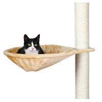 Divpusīgais guļamtīkliņš nagu asināmam : Trixie Nest for scratching post, ø 45 cm, beige