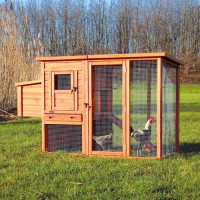 Mājiņa putniem : Trixie Chicken Coop with Enclosure. 170 × 105 × 77 cm