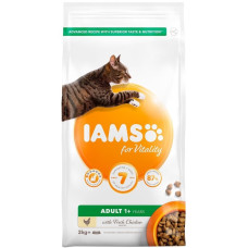 Sausā barība kaķiem - IAMS CAT ADULT CHICKEN, 2 kg