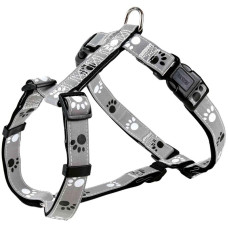 Krūšu siksna : Trixie Silver Reflect H-Harness "M-L", 50-75cm/25mm