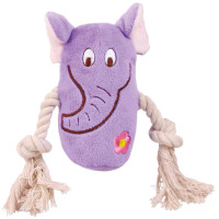 Plīša rotaļlieta : Trixie Animals with rope 13cm, 1 gab