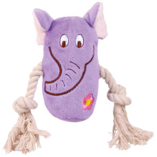 Plīša rotaļlieta : Trixie Animals with rope 13cm, 1 gab