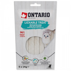 Gardums kaķiem – Ontario Lickable Treats with Tuna and Shrimp, 5 x 14 g