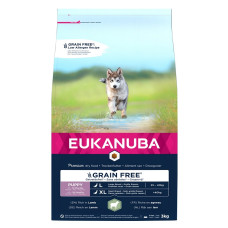 EUK PUP LARGE GRAIN FREE LAMBRC 3KG