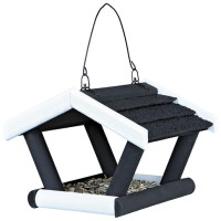 Barotava āra putniem : Trixie Natura Hanging bird feeder, 17 × 19 × 14 cm, black/white