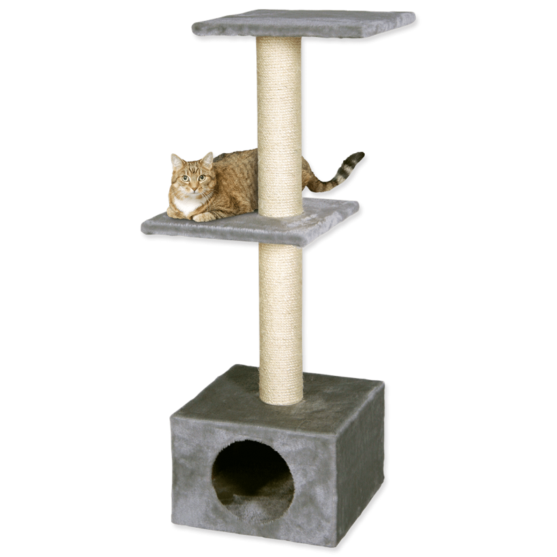 Mājiņa kaķiem : Placek Cat Scratching Tree Alexia 35*35*109cm, grey