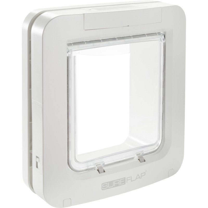 Ieliekamās durtiņas ar mikročipu dzīvniekiem : Trixie SureFlap 4:way flap w. microchip ident., 26.2 × 28.1 cm, white