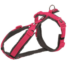 Krūšu siksna : Trixie Premium trekking harness, S: 36–44 cm/15 mm, fuchsia/graphite