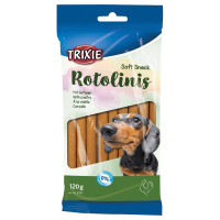 Gardums suņiem : Trixie Rotolinis, poultry 12/120g.