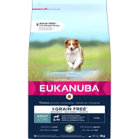 EUK DOG AD SM/MED GF LMB 3KG