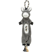 TRX 09 Donkey, plush/rope, recycled, 66 cm Flīša rotaļlieta