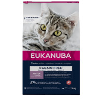 Sausā barība kaķēniem - Eukanuba CAT KITTEN GRAIN FREE Salmon 10KG