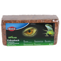 Ekoloģiskie pakaiši terāriju rāpuļiem : Trixie Coco husks, tropical terrarium substrate, gives 4.5 l