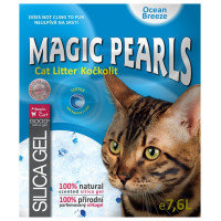 Silikona smiltis kaķu tualetei : MAGIC PEARLS Ocean Breeze 7.6 L