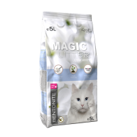 Smiltis kaķu tualetēm : MAGIC LITTER Bentonite Ultra White 5l