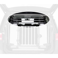 Metāla siets automašīnai : Trixie Upper grid for universal rear car grid 13201, 92 × 27 × 4 cm, silver/black