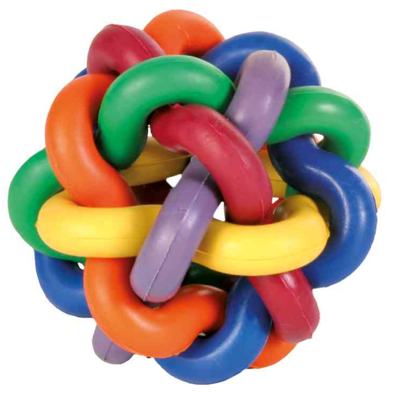 Rotaļlieta suņiem : Trixie Knotted ball, natural rubber, ø 7 cm