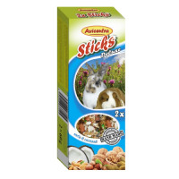 Papildbarība grauzējiem – Avicentra Sticks nutty for big rodents 2*60gr